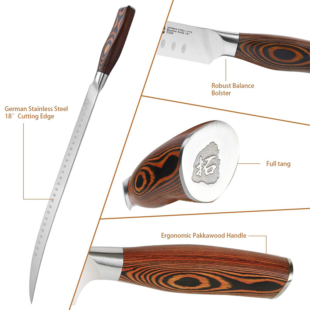 Fiery Phoenix 14" Butcher Knife