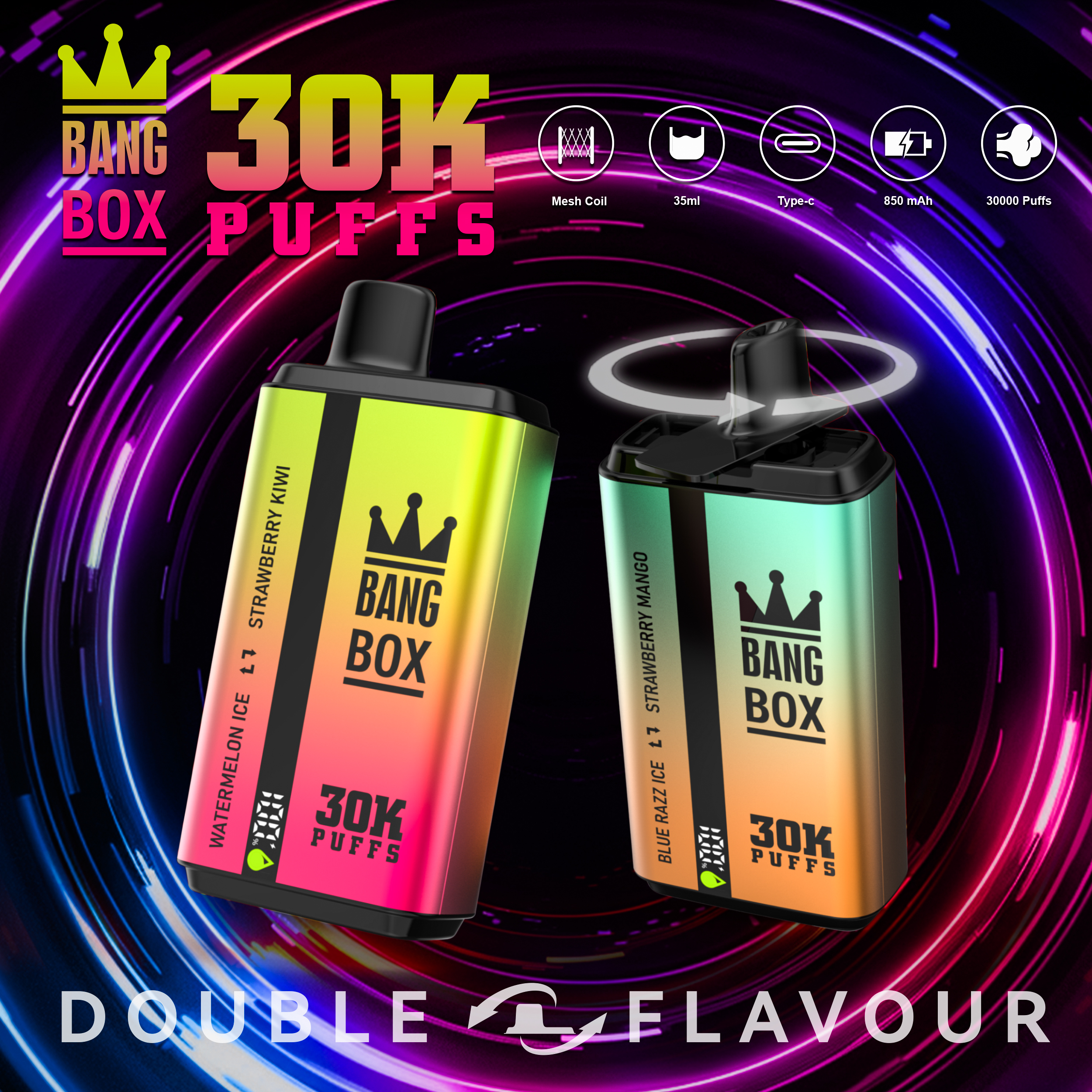 Bang Box 30000 Puffs Double Flavour Disposable Vape