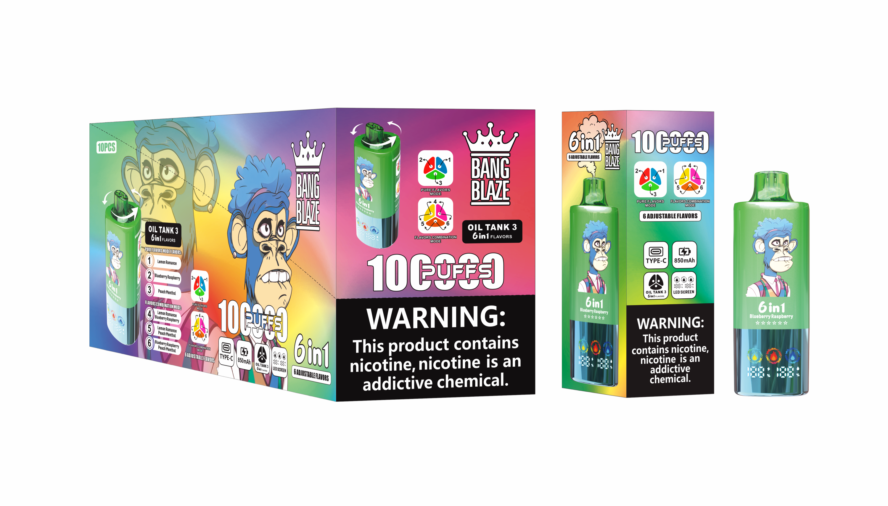 Hot Selling Bang Blaze 100K Puffs 6in1 Disposable Vape