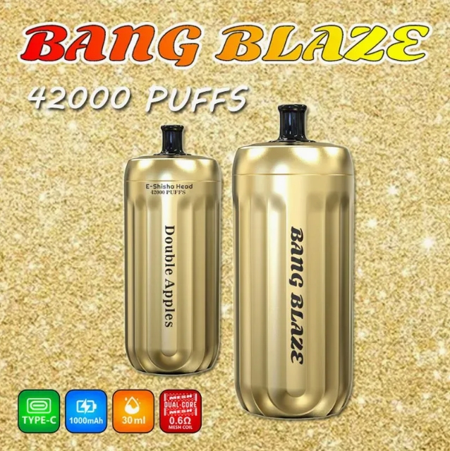 Disposable Vape Bang Blaze 42000 Puffs E-Shisha Head Vape E-Cigarette Golden Premium Big Puffs Vape Disposable E Cigarette Dtl-Vape shop