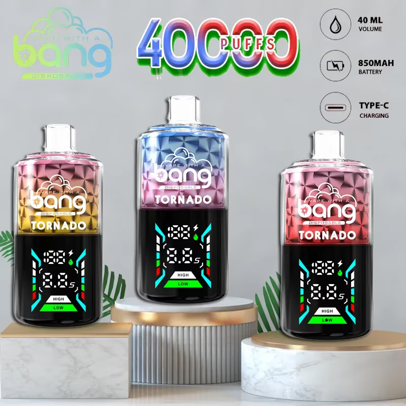 BANG TORNADO 40000 40K PUFFS DISPOSABLE VAPE THREE MESH COIL