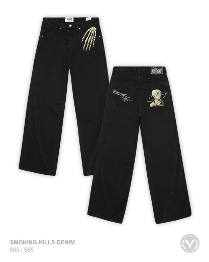 Embroidered casual jeans