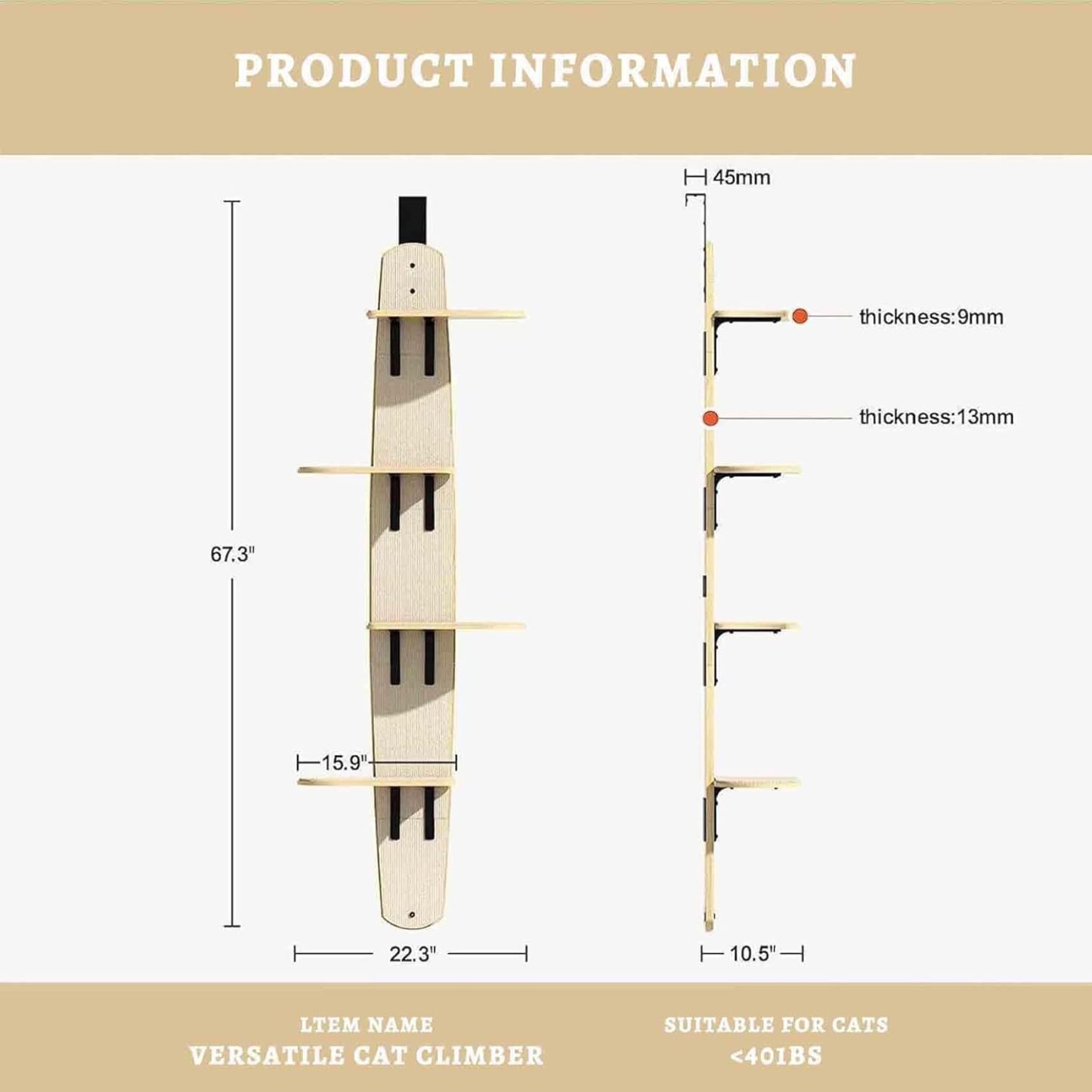 Sherman Door Cat Tree Basic