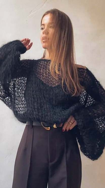 Mesh Knitted Pullover