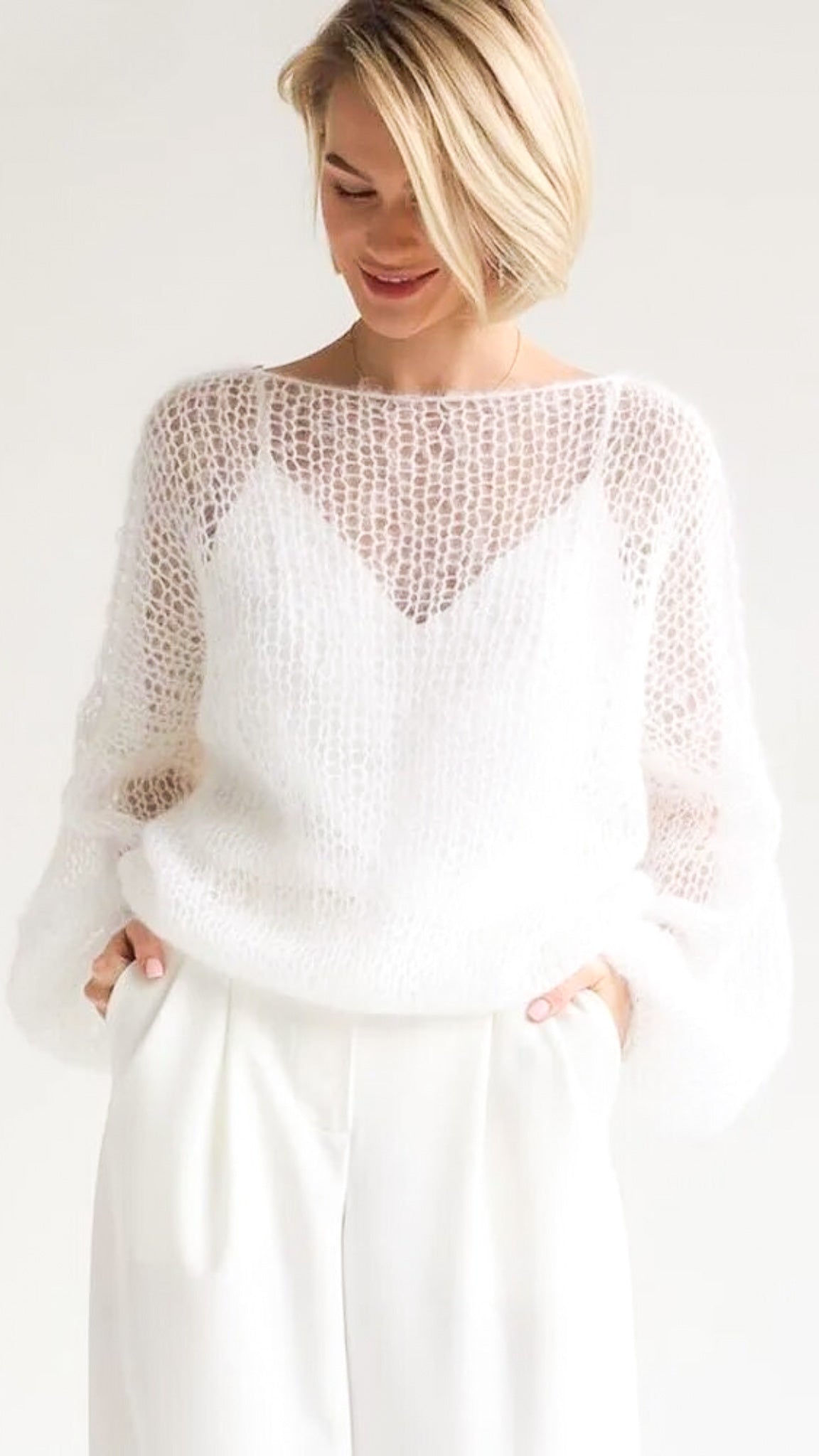 Mesh Knitted Pullover
