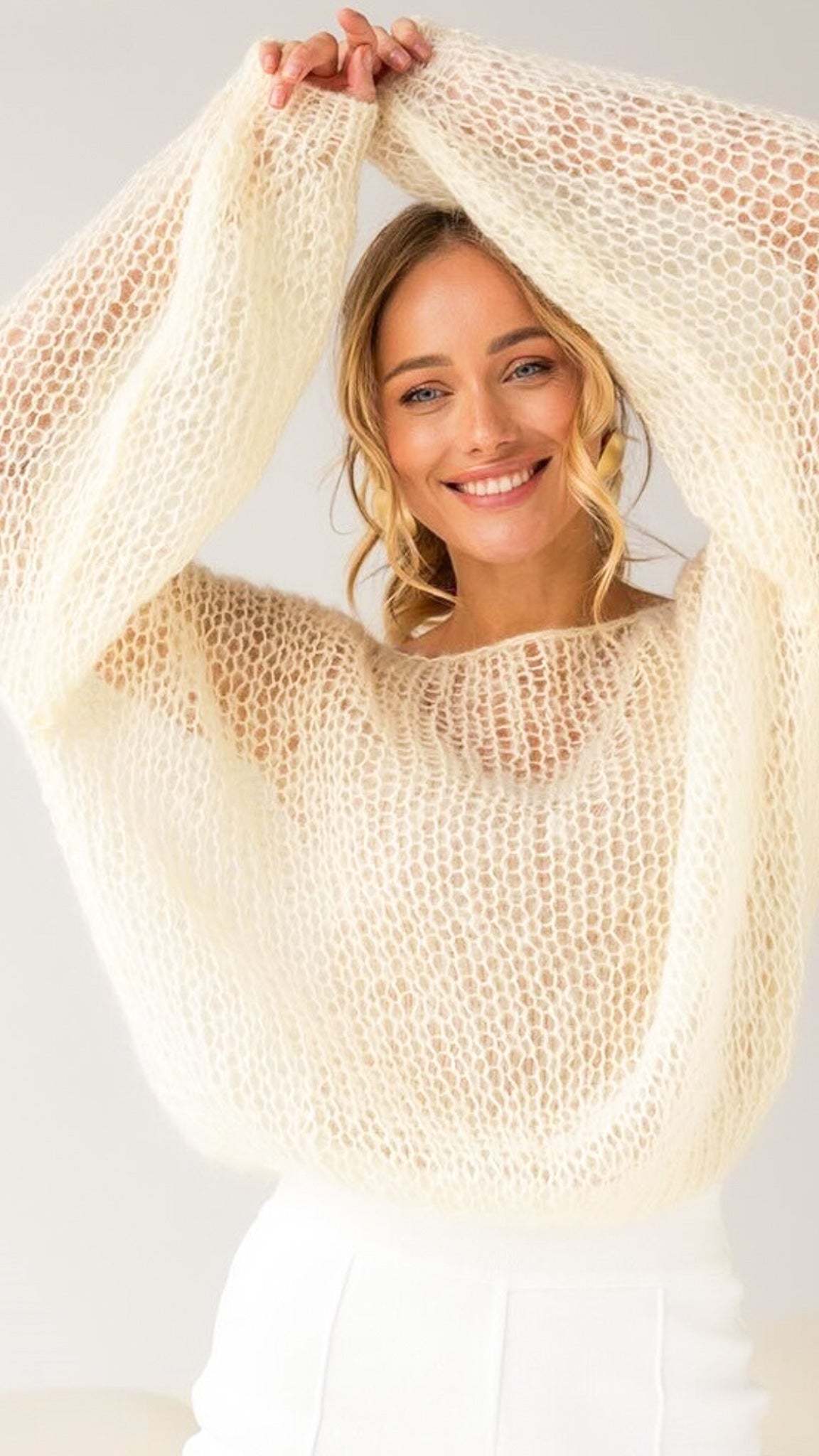 Mesh Knitted Pullover