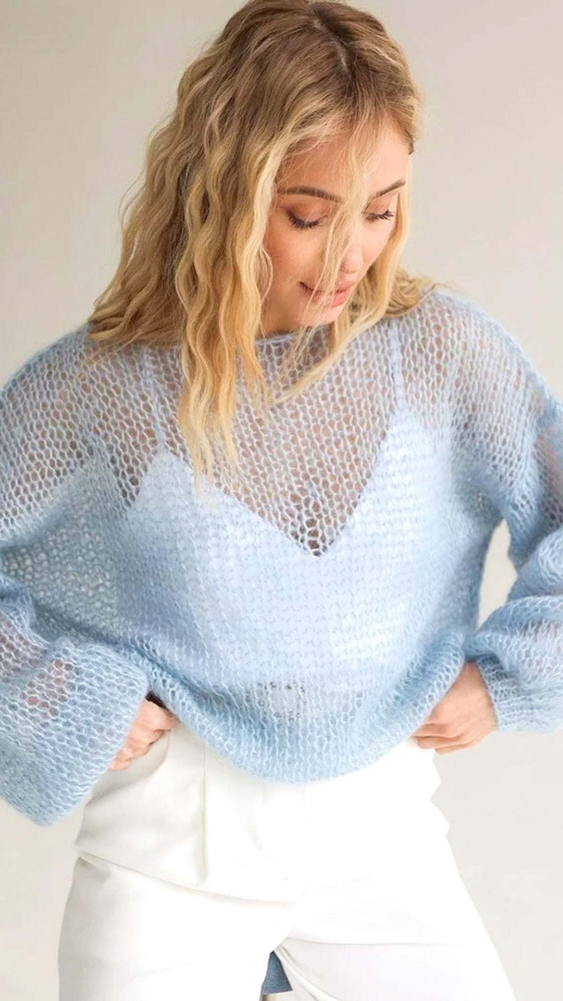 Mesh Knitted Pullover
