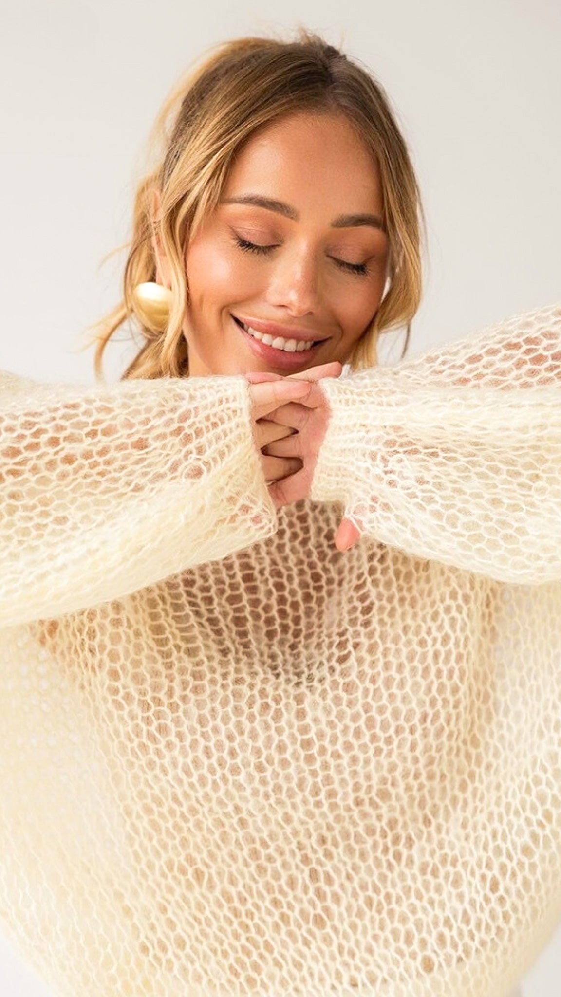 Mesh Knitted Pullover