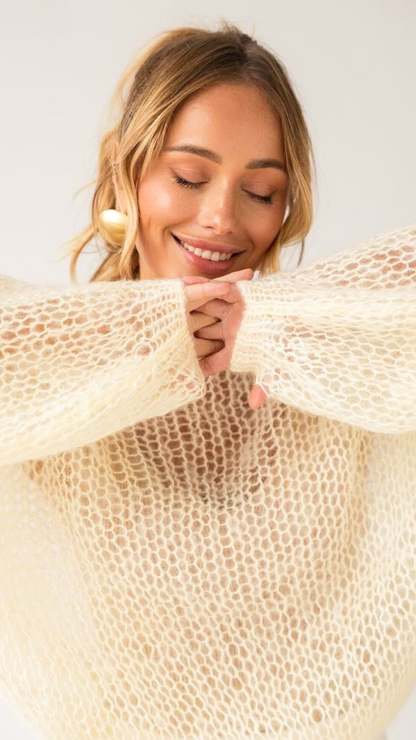 Mesh Knitted Pullover