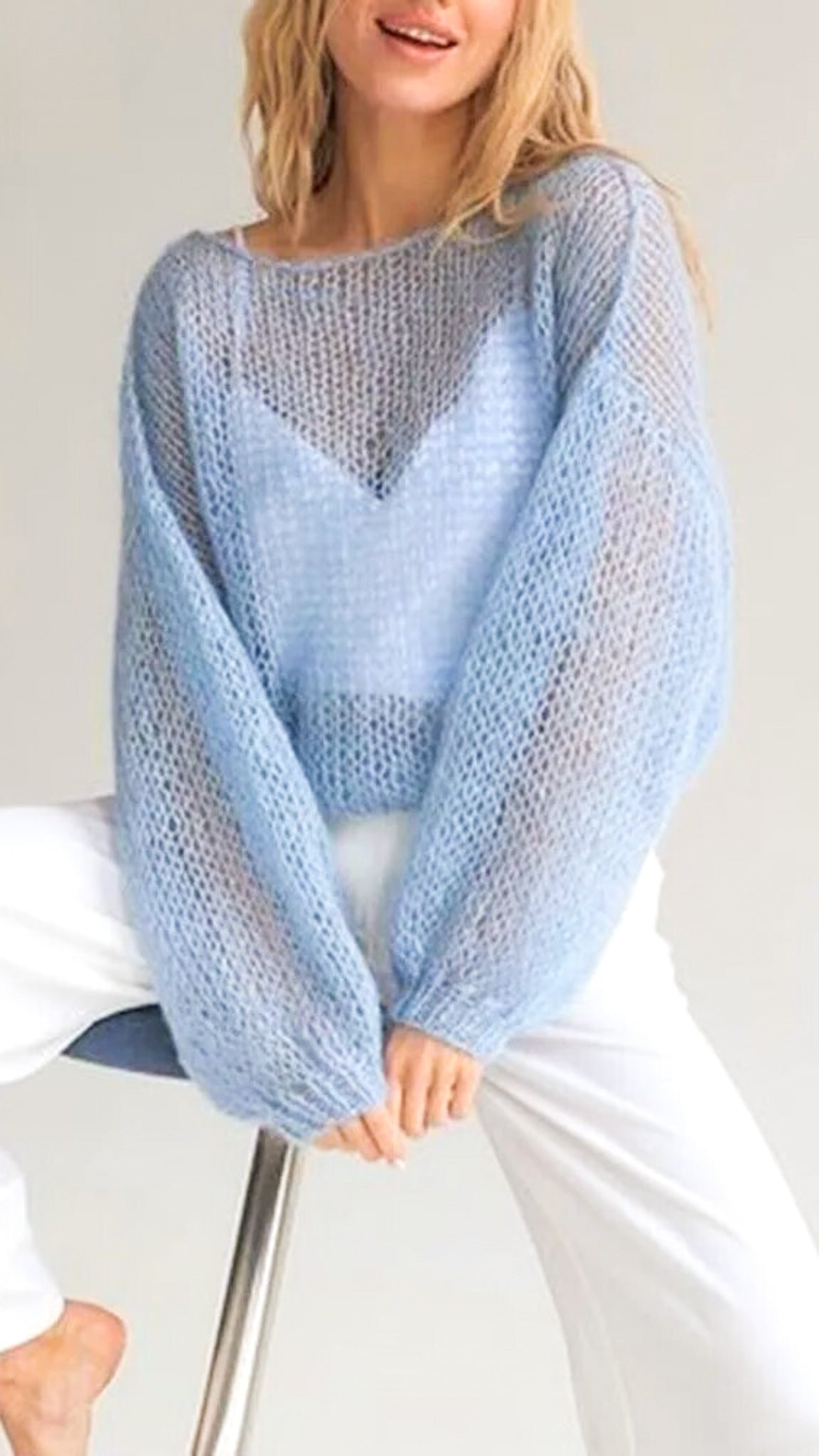 Mesh Knitted Pullover