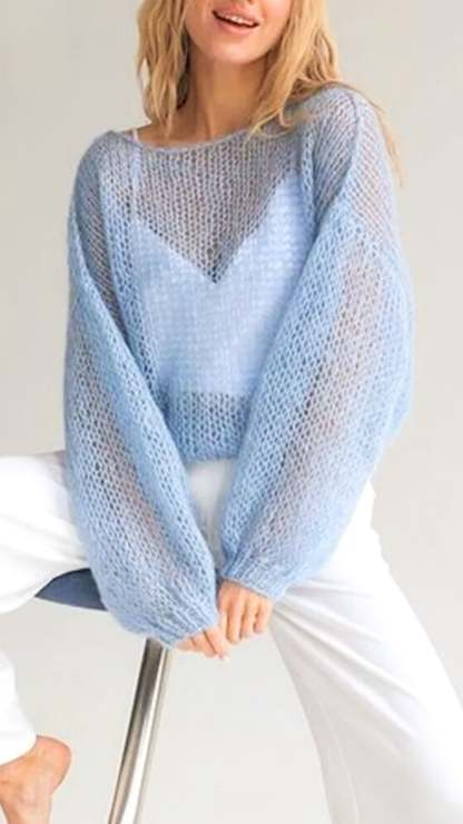 Mesh Knitted Pullover