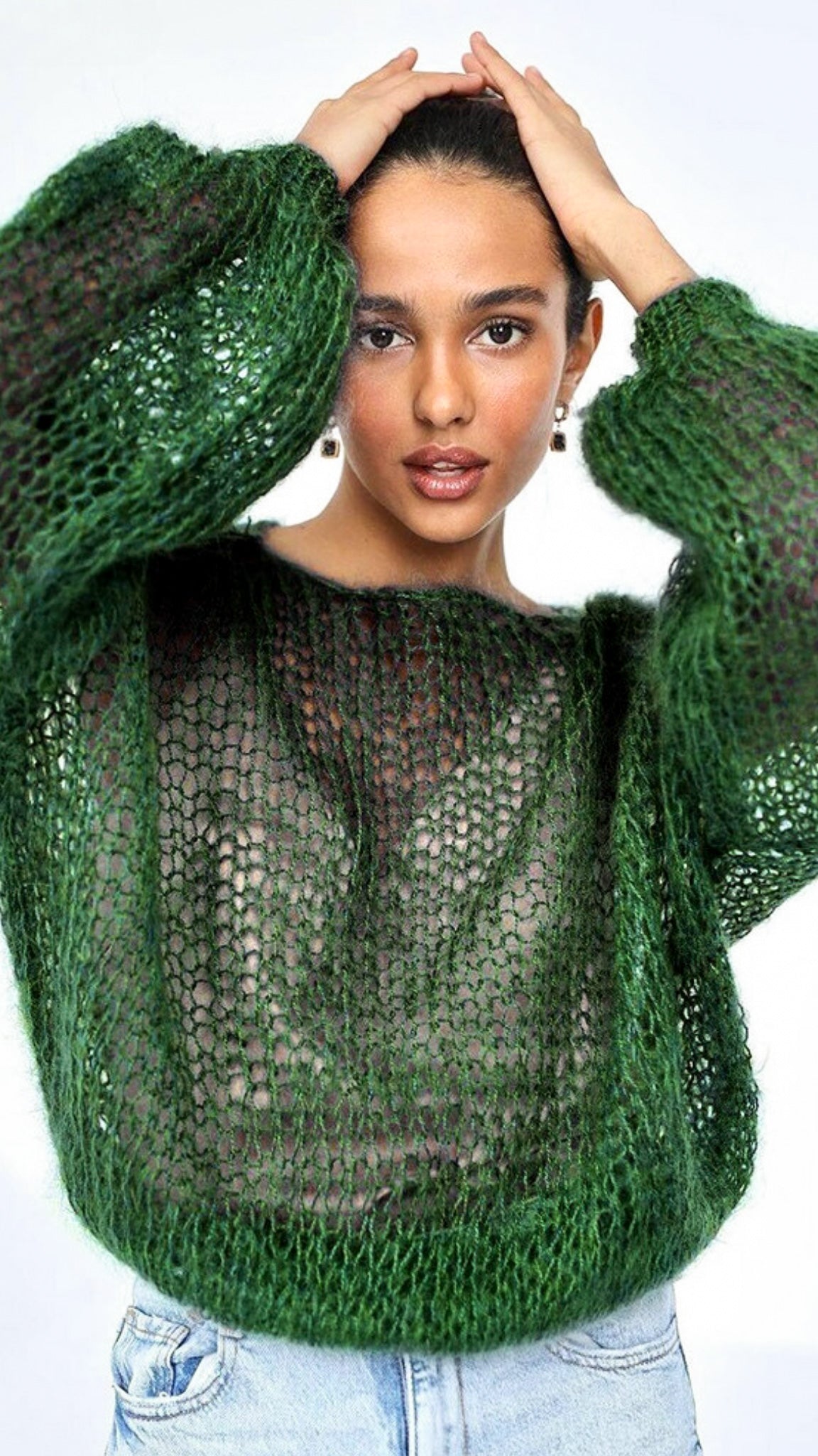 Mesh Knitted Pullover