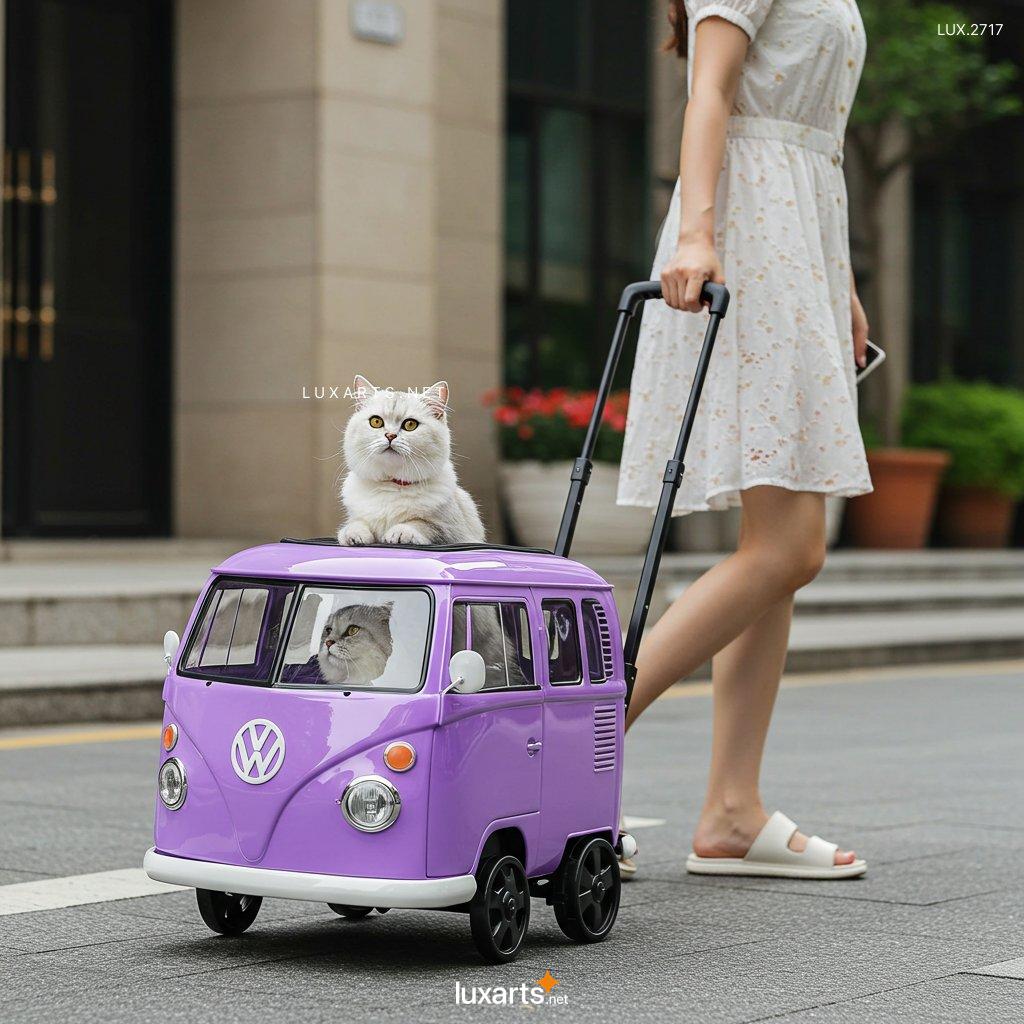 Volkswagen Bus Shaped Pet Trolley Bag: Travel in Retro Style with Your Furry Friend! 2 Volkswagen Bus Shaped Pet Trolley Bag: Travel in Retro Style with Your Furry Friend! vw bus pet trolley bags 5