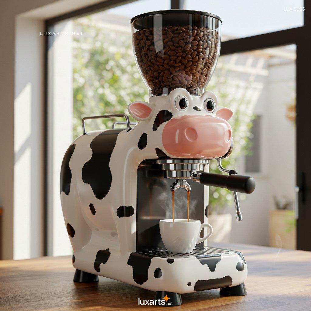 LUX.2653	Cow Shaped Coffee Maker: Unique & Creative Design for Coffee Lovers cow shaped coffee makers 2