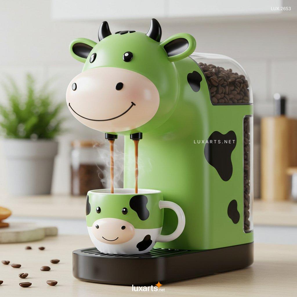 LUX.2653	Cow Shaped Coffee Maker: Unique & Creative Design for Coffee Lovers cow shaped coffee maker 8