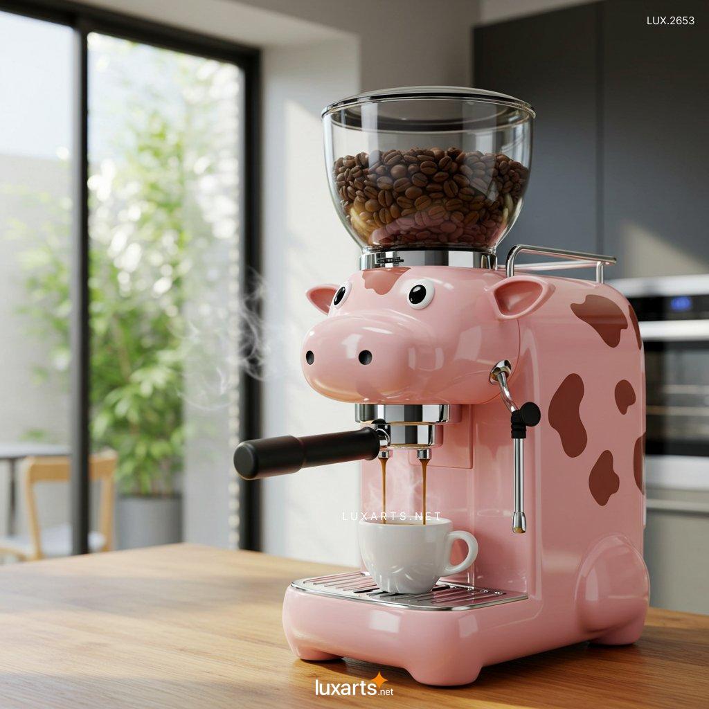 LUX.2653	Cow Shaped Coffee Maker: Unique & Creative Design for Coffee Lovers cow shaped coffee makers 5