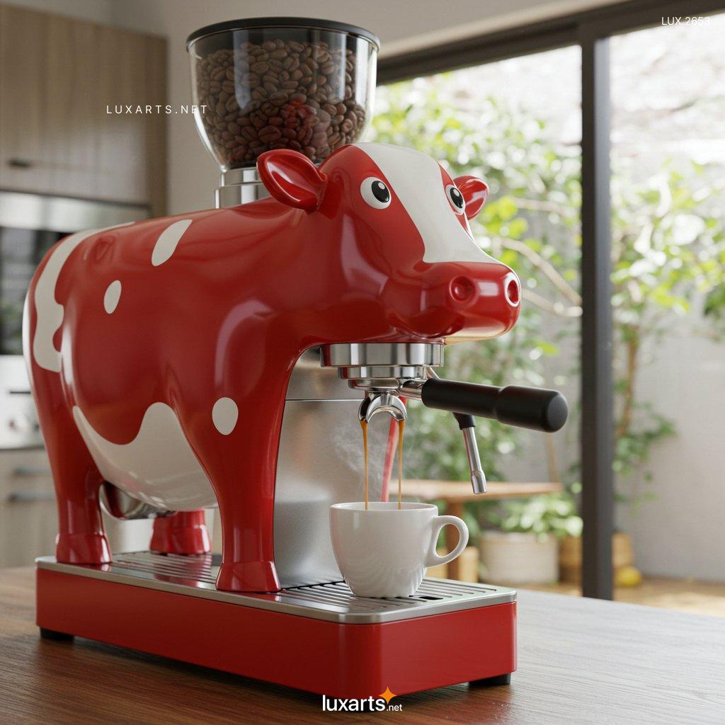 LUX.2653	Cow Shaped Coffee Maker: Unique & Creative Design for Coffee Lovers cow shaped coffee makers 8