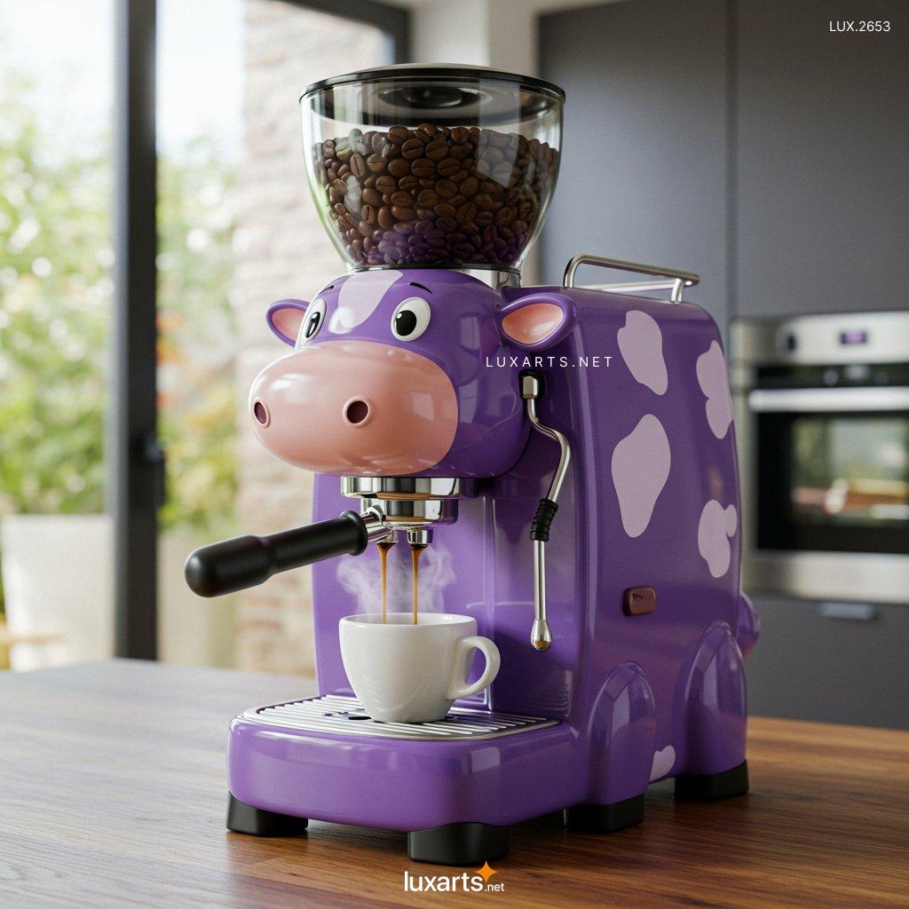 LUX.2653	Cow Shaped Coffee Maker: Unique & Creative Design for Coffee Lovers cow shaped coffee makers 4
