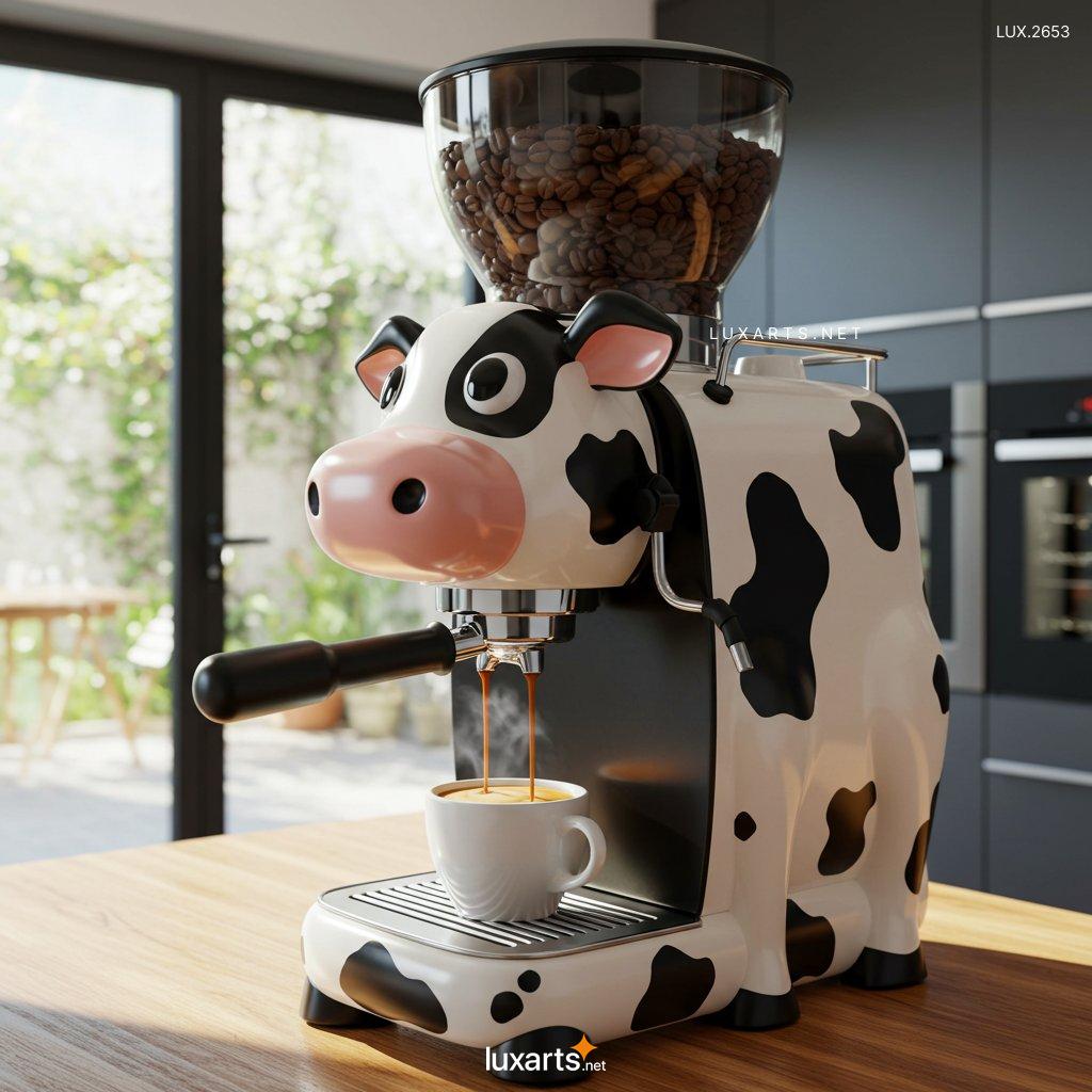 LUX.2653	Cow Shaped Coffee Maker: Unique & Creative Design for Coffee Lovers cow shaped coffee makers 3