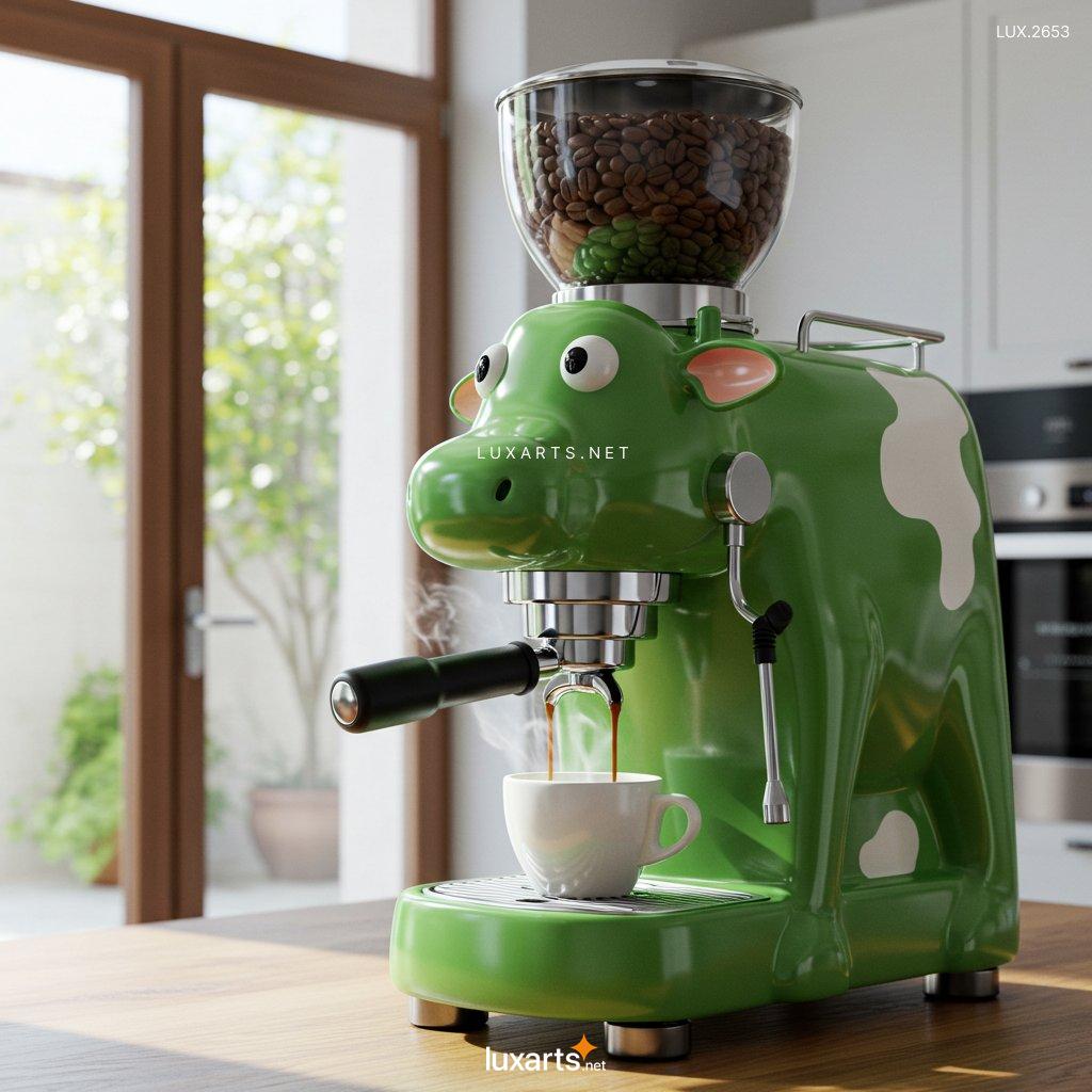 LUX.2653	Cow Shaped Coffee Maker: Unique & Creative Design for Coffee Lovers cow shaped coffee makers 9