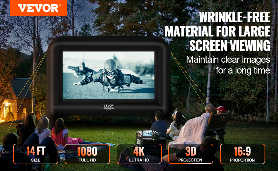 explotar la pantalla de cine al aire libre