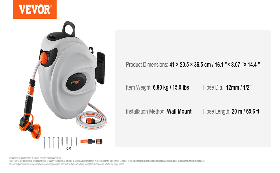 retractable garden hose reel