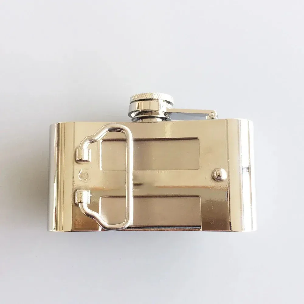 Fashion Punk Creative Belt Buckle With 3oz Flask - Horse