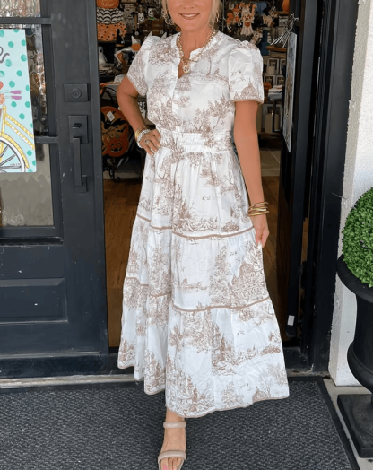  Classic Charm Maxi Dress