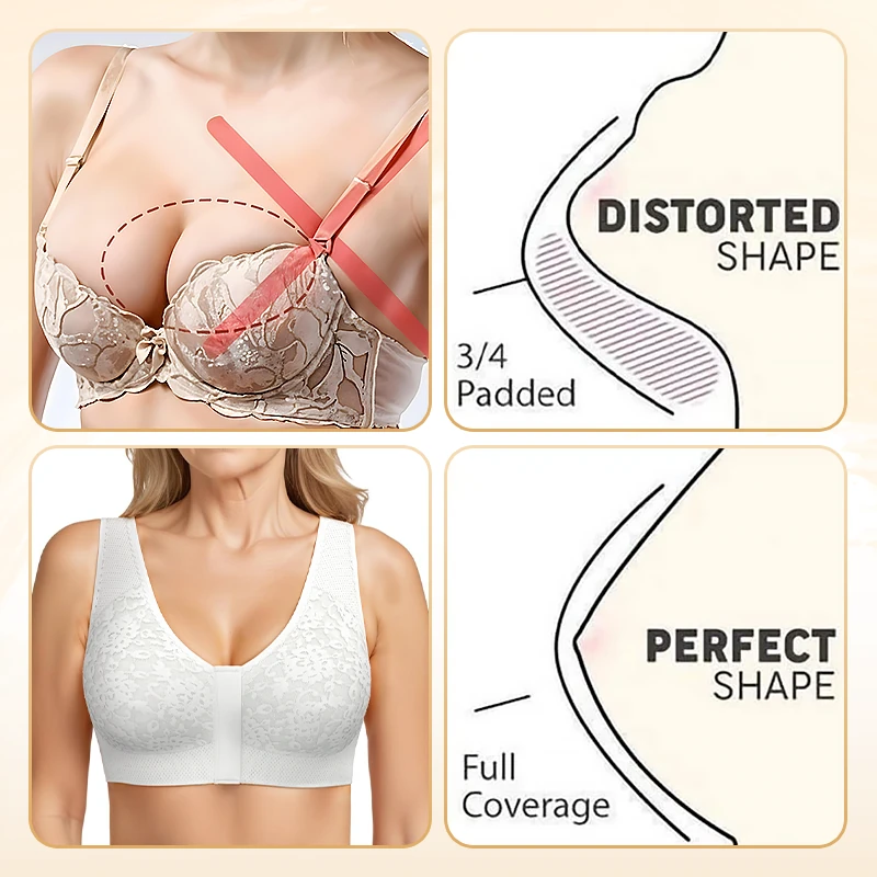 EmmaBra - LAST DAY SALE 70% OFF - Comfortable & Convenient Front Closure Bra