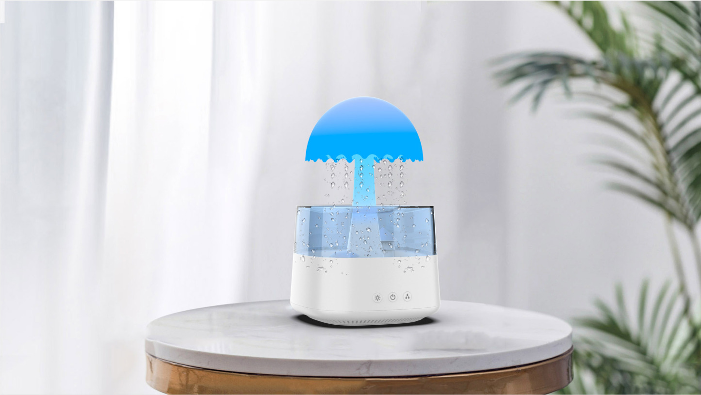 Ping-Tong® Silicone Umbrella Shaped Sleep Aid Aromatherapy Humidifier