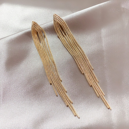 Long tassel earrings