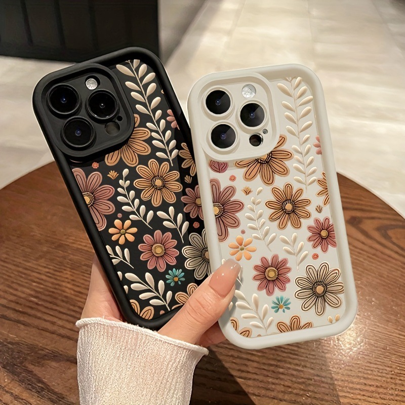Floral design drop-proof case