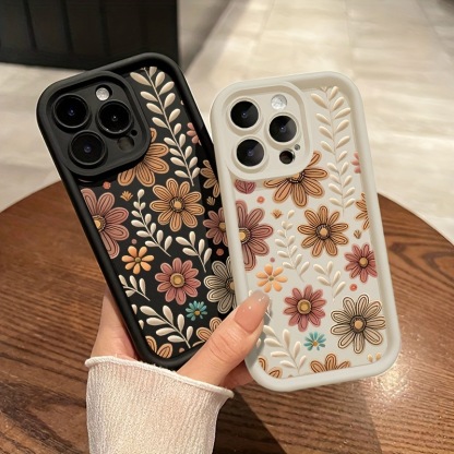 Floral design drop-proof case