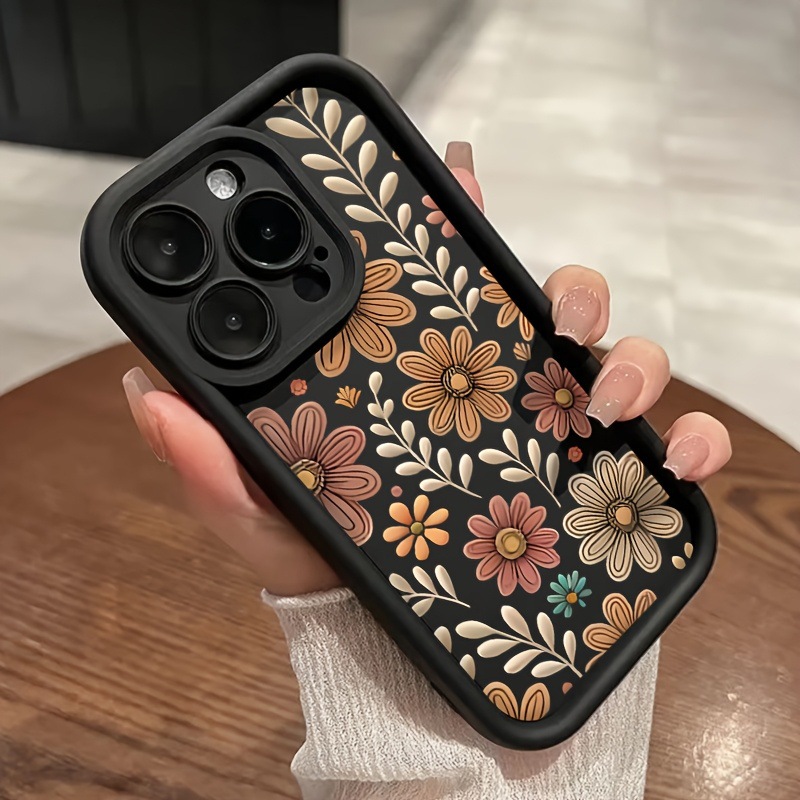Floral design drop-proof case
