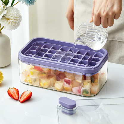 One-touch ice cube mold ice tray ice making box