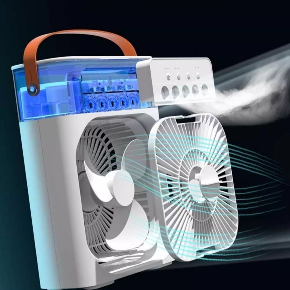 Five-hole multifunctional cooling spray USB fan