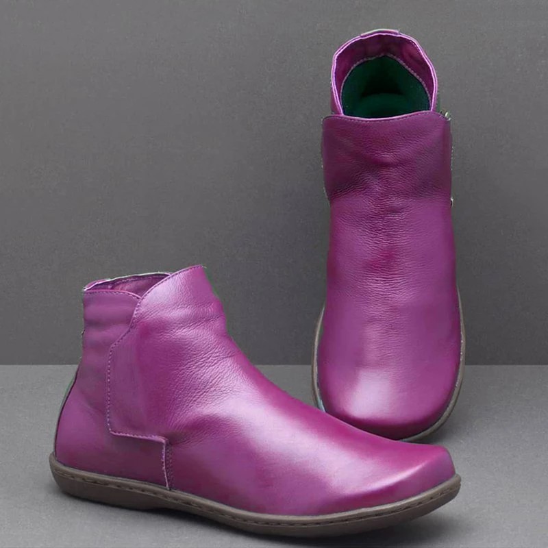 Casual women's leather boots sleeve martin boots