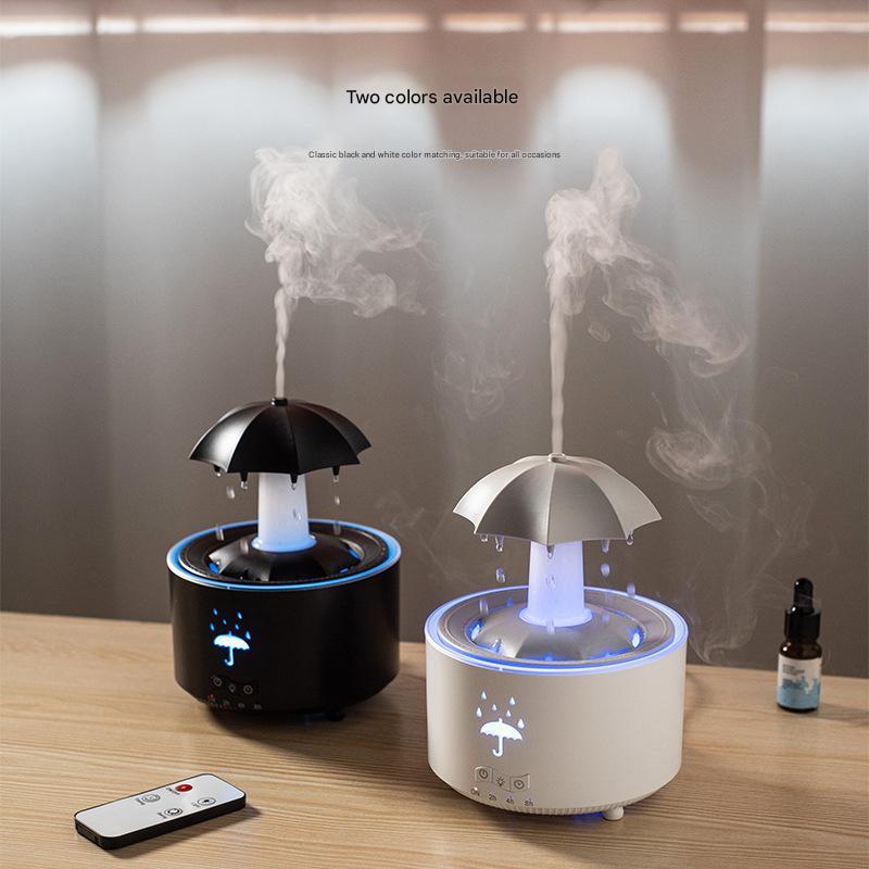 Raindrop Aromatherapy Machine Essential Oil Diffuser Household Desktop Rotating Water Drop Humidifier Colorful Raindrop Aromatherapy Machine