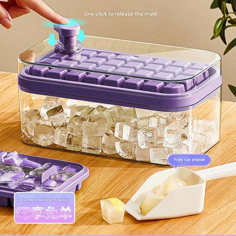 One-touch ice cube mold ice tray ice making box
