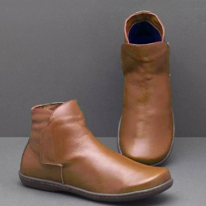 Casual women's leather boots sleeve martin boots