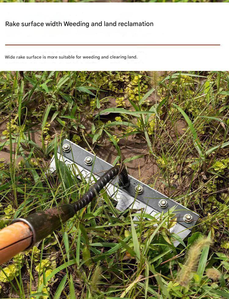 New rake farm tools weeding tools, turning the soil loose iron rake, rake grass plow tilling the land weeding nails
