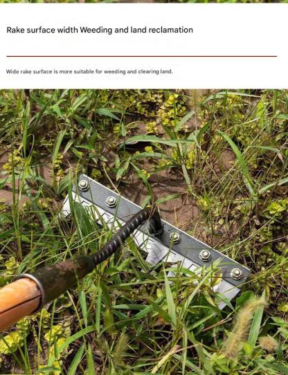 New rake farm tools weeding tools, turning the soil loose iron rake, rake grass plow tilling the land weeding nails