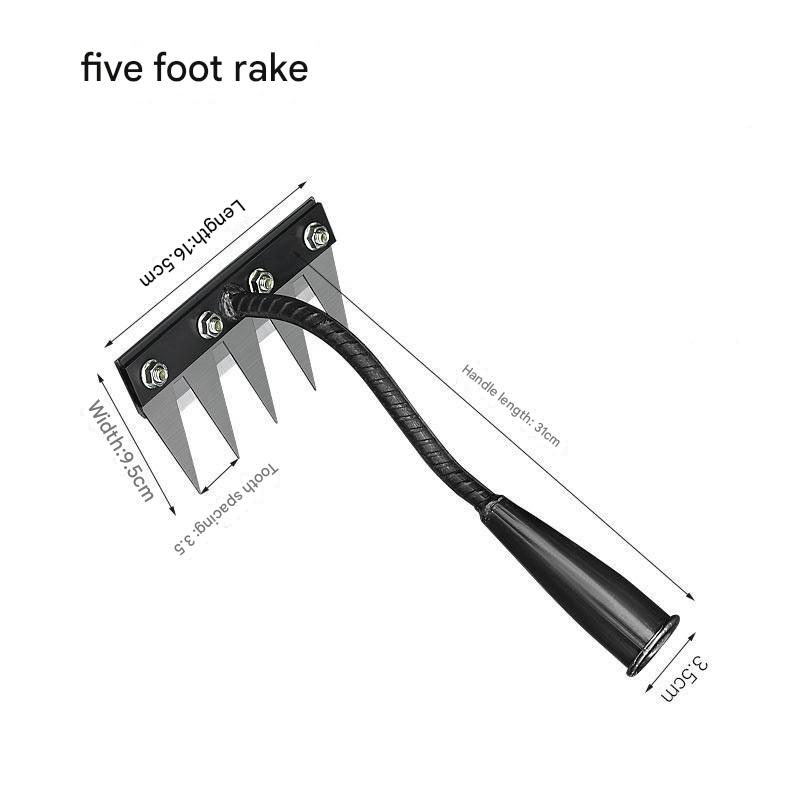 New rake farm tools weeding tools, turning the soil loose iron rake, rake grass plow tilling the land weeding nails