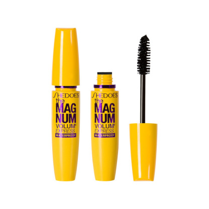 Waterproof, long, curled, thick, natural, long-lasting, non-smudged yellow mascara