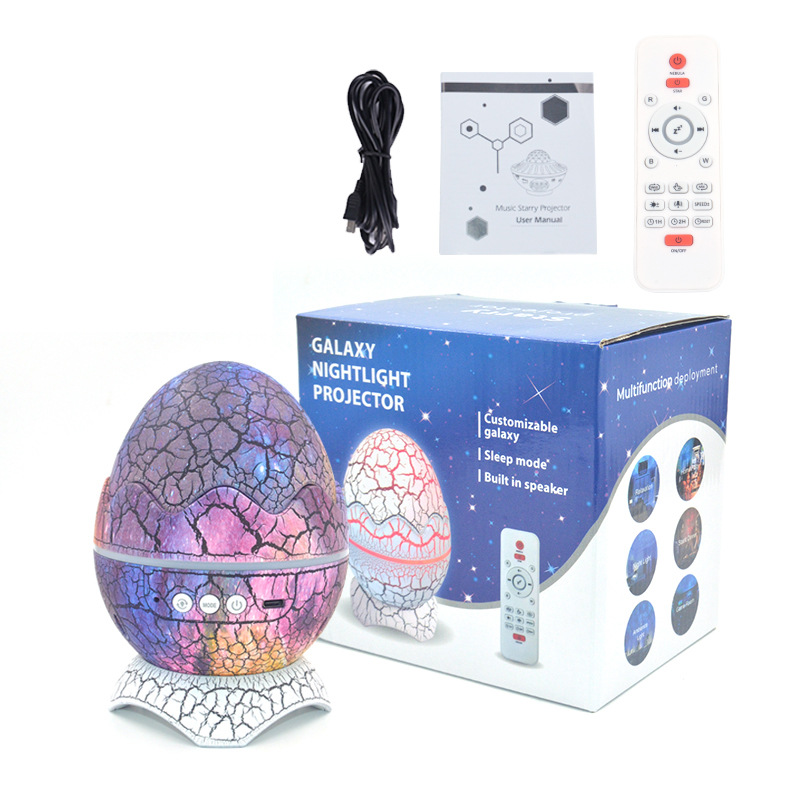 LED Dinosaur Egg Bluetooth Music Aurora Galaxy Starry Sky Light Projection