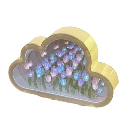 Cloud Tulip Night Light DIY Handmade Mirror
