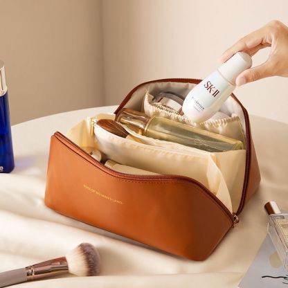Cosmetic bag for women, high-grade hand-held storage bag, portable travel toiletry bag