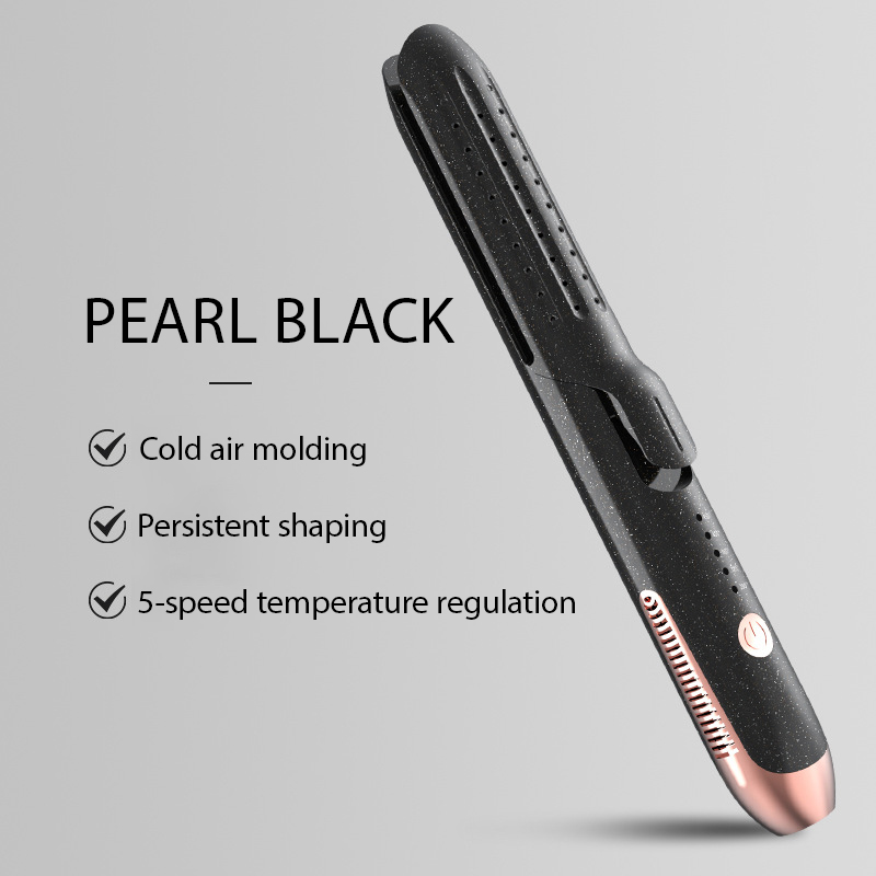 Two-in-one cold wind hair care straightening and curling dual-purpose straightening iron