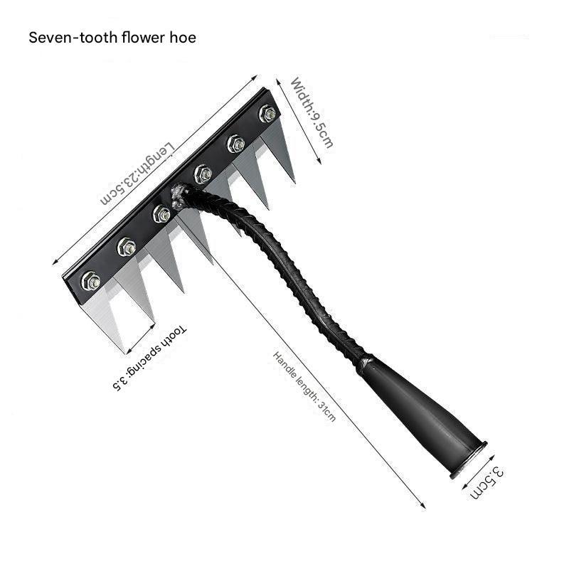 New rake farm tools weeding tools, turning the soil loose iron rake, rake grass plow tilling the land weeding nails