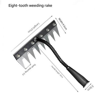 New rake farm tools weeding tools, turning the soil loose iron rake, rake grass plow tilling the land weeding nails